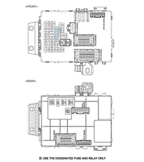 2010 kia forte i p junction box|Kia Forte relay box diagram.